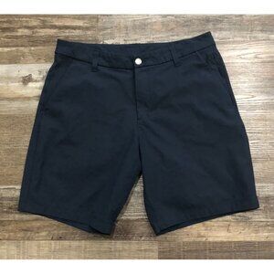 Lululemon T.H.E. Short Linerless 9" Mens Navy Blue Size 32 Stretch Shorts